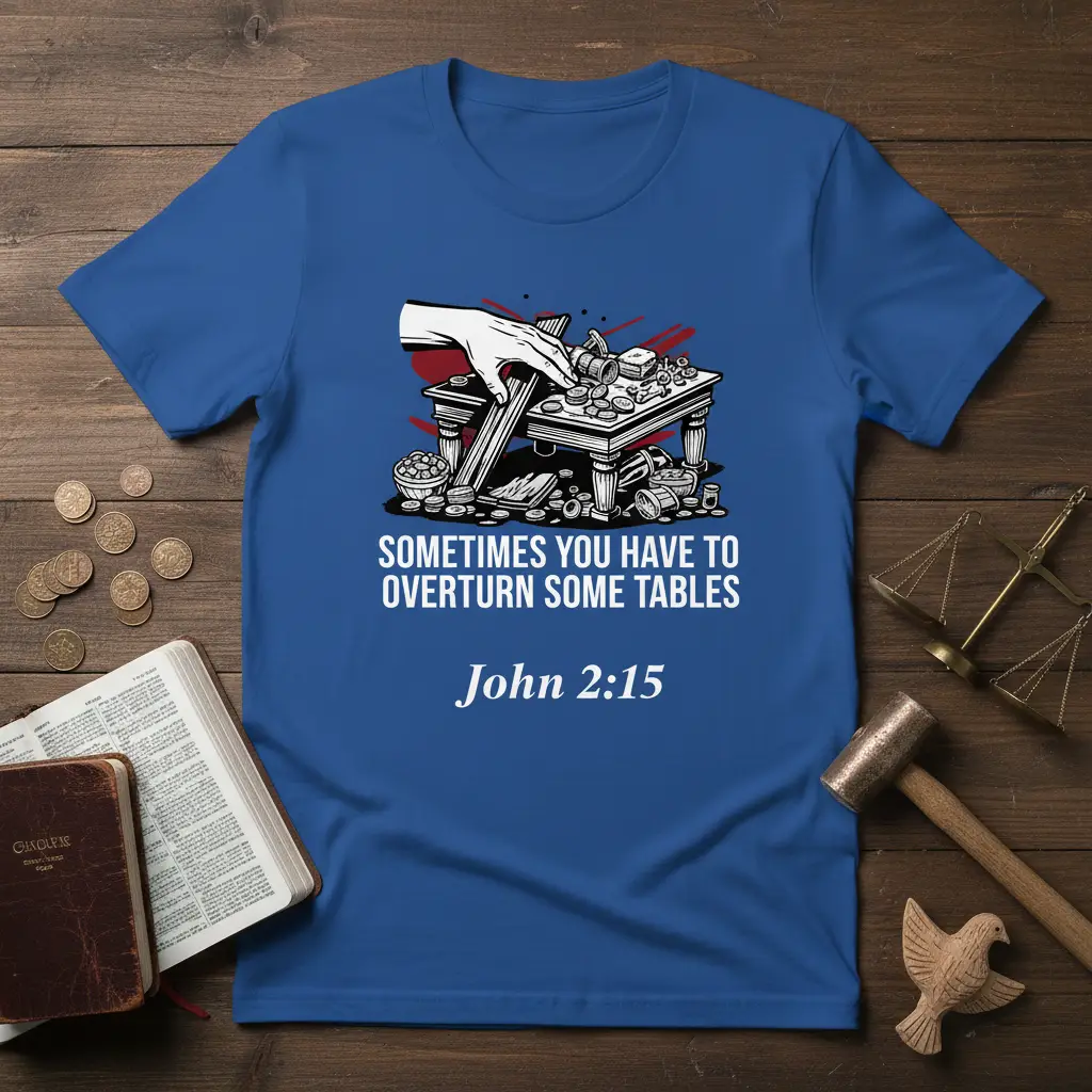 Sometimes You Have to Overturn Some Tables John 2:15 T-Shirt