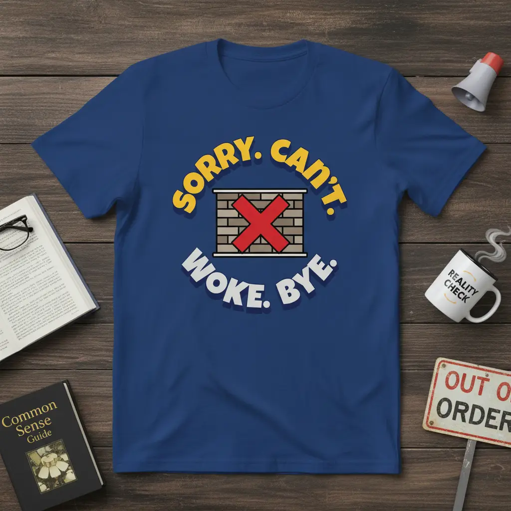 Sorry Can’t Woke Bye T-Shirt Political Humor Gift