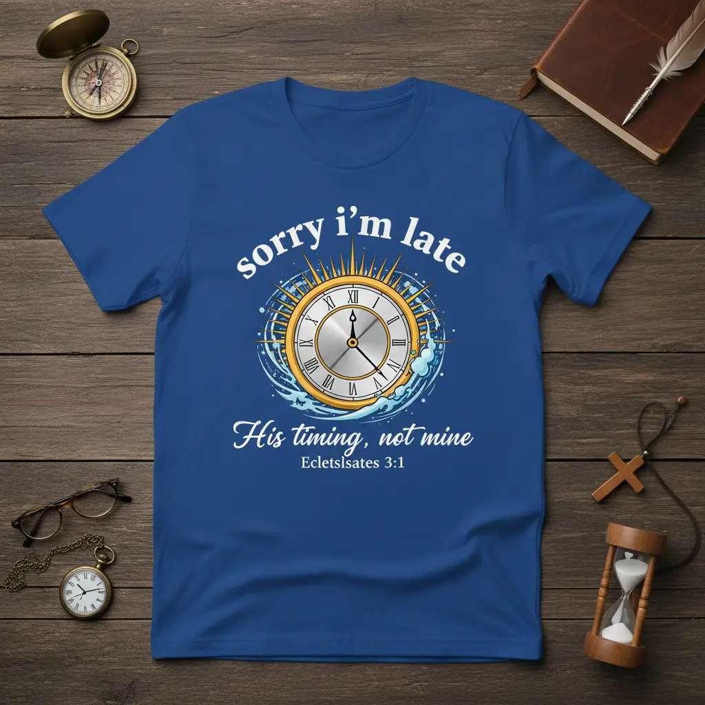 Sorry I’m Late His Timing Not Mine Ecclesiastes Tee