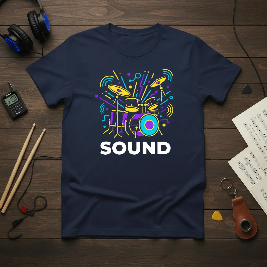 Sound Drummer T-Shirt Music Lover Gift for Drummers