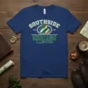 Southside Chicago Illinois t-shirt with a green and white shamrock and distressed text