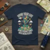 Spend Your Life Doing Strange Things With Weird People t-shirt with hot air balloon and quirky characters