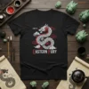 Black t-shirt featuring the "Spirit of Eastern Fury" design with a white and red dragon and clouds