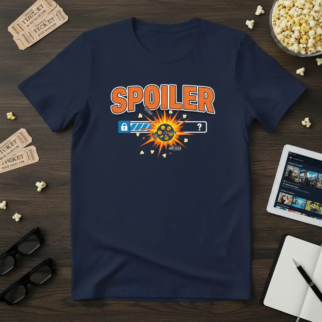 Spoiler Alert Movie Lover T-Shirt Funny Film Buff Gift
