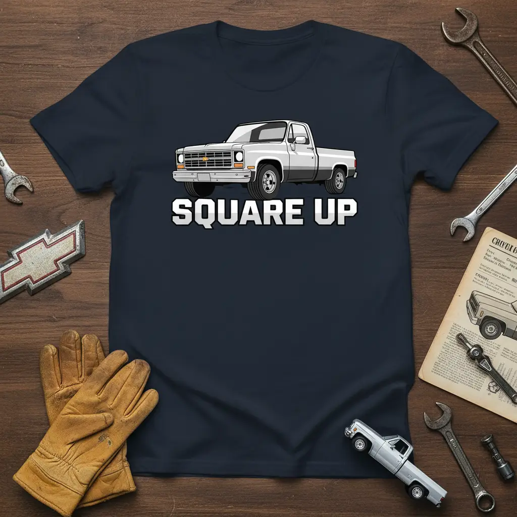 Square Up Truck Enthusiast T-Shirt Classic Pickup Gift