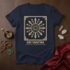 SRI YANTRA ANCIENT GEOMETRY text design featuring unique typography on quality t-shirt