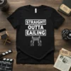 Straight Outta Ealing creative graphic design printed on comfortable cotton t-shirt