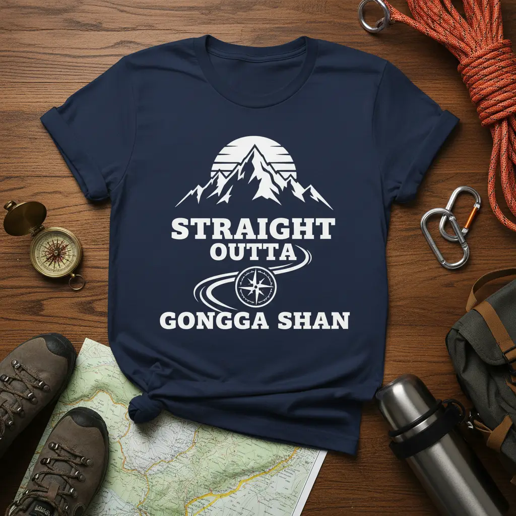Straight Outta Gongga Shan Mountain Adventure T-Shirt