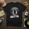 Straight Outta The 314 t-shirt design with white text and graphic on black shirt