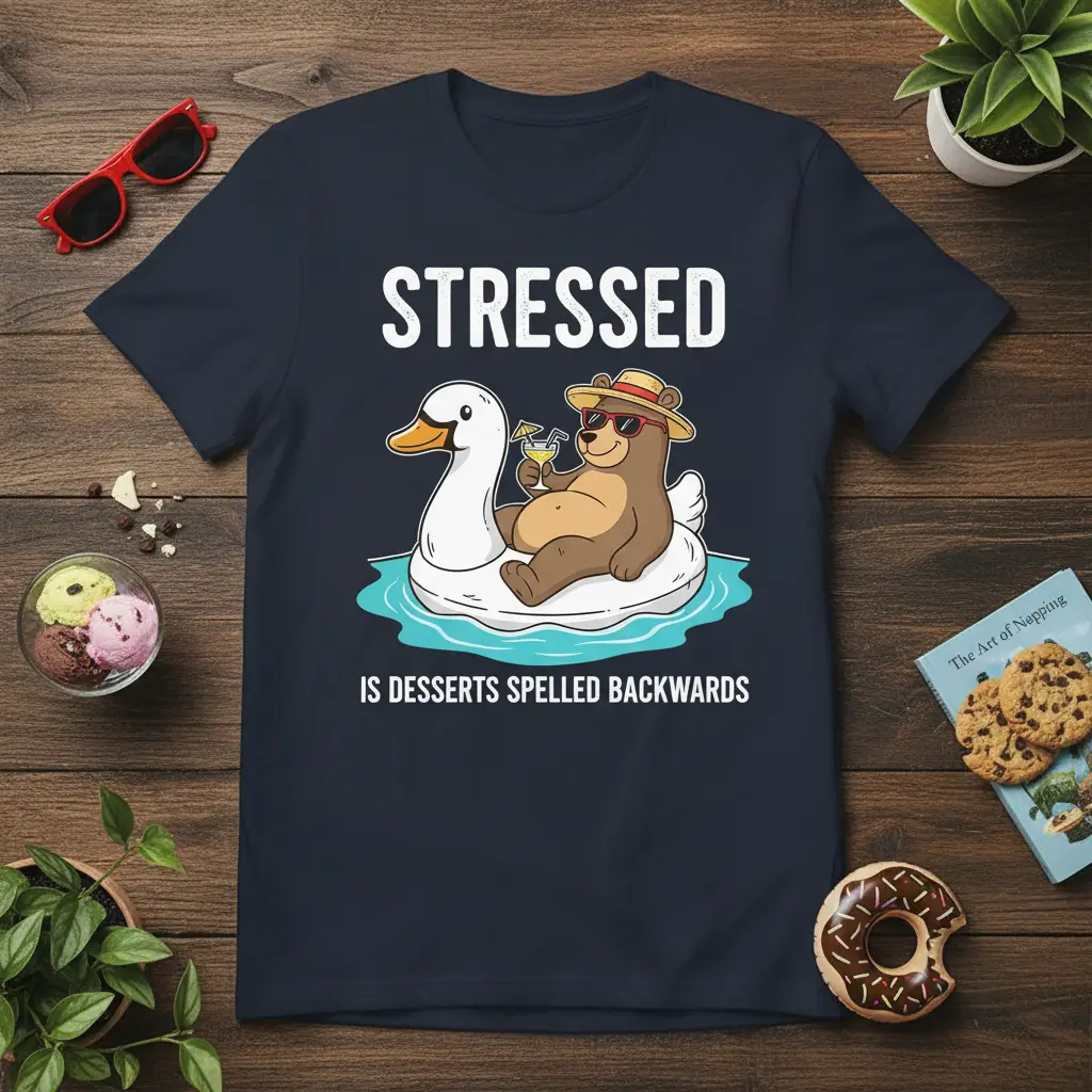 Stressed Is Desserts Spelled Backwards Funny T-Shirt