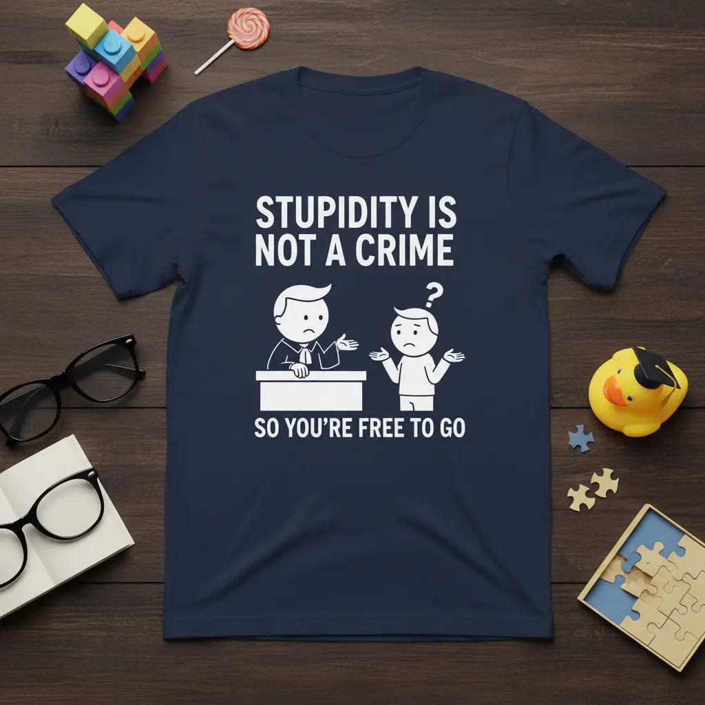 Stupidity Is Not a Crime So You’re Free to Go T-Shirt