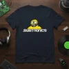 Subtronics Cyclops Army logo t-shirt featuring a yellow monster character with one eye and sharp teeth, and the "SUBTRONICS" text