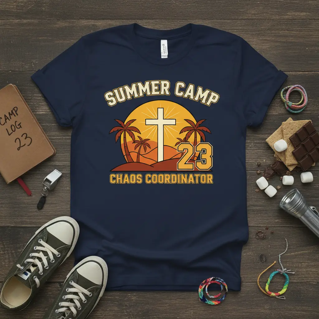Summer Camp 23 Chaos Coordinator T-Shirt Fun Camp Gift