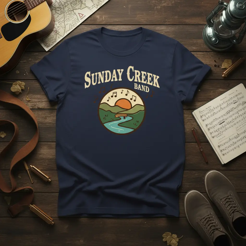 Sunday Creek Band T-Shirt Music Lover Gift