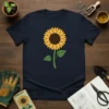 Sunflower Graphic Tee creative graphic design printed on comfortable cotton t-shirt