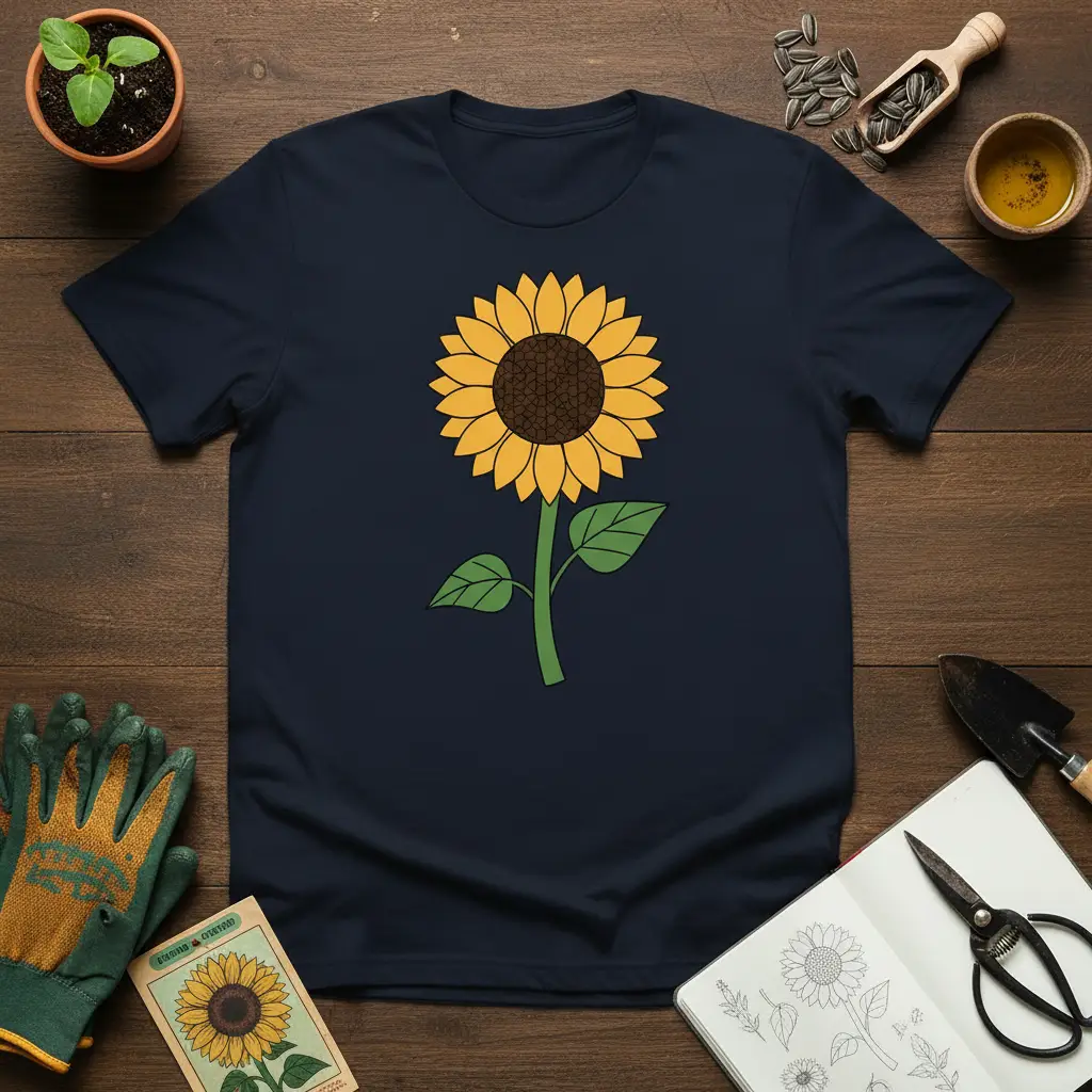 Sunflower Graphic Tee Nature Lover Summer Flower Shirt