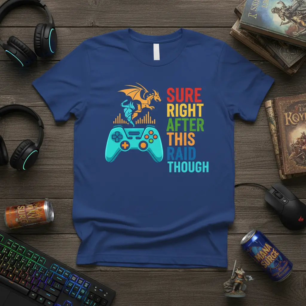 Sure Right After This Raid Though Gamer T-Shirt