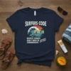 SURFERS CODE RESPECT OTHERS text design featuring bold typography on quality t-shirt