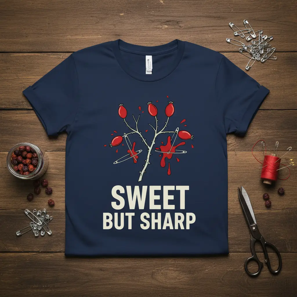 Sweet but Sharp Quote T-Shirt Sarcastic Humorous Saying Gift