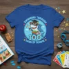 Swimming Through 100 Days of School shark t-shirt with graduation cap and books