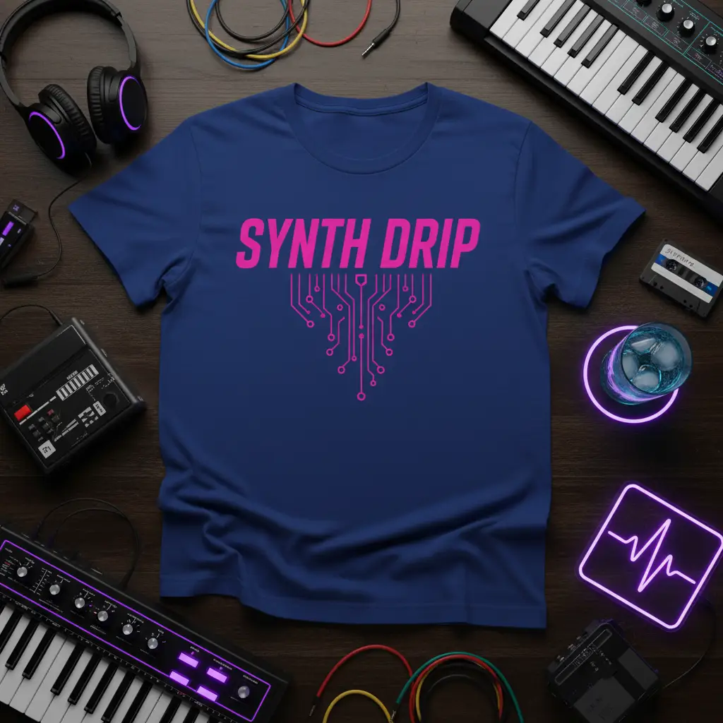 Synth Drip T-Shirt Electronic Music Lover Gift