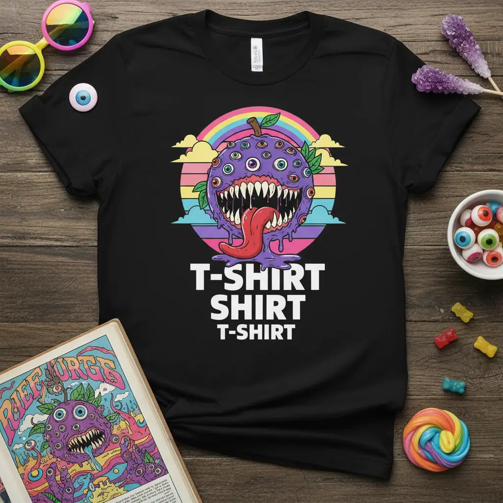 T-Shirt Shirt T-Shirt Funny Monster Design