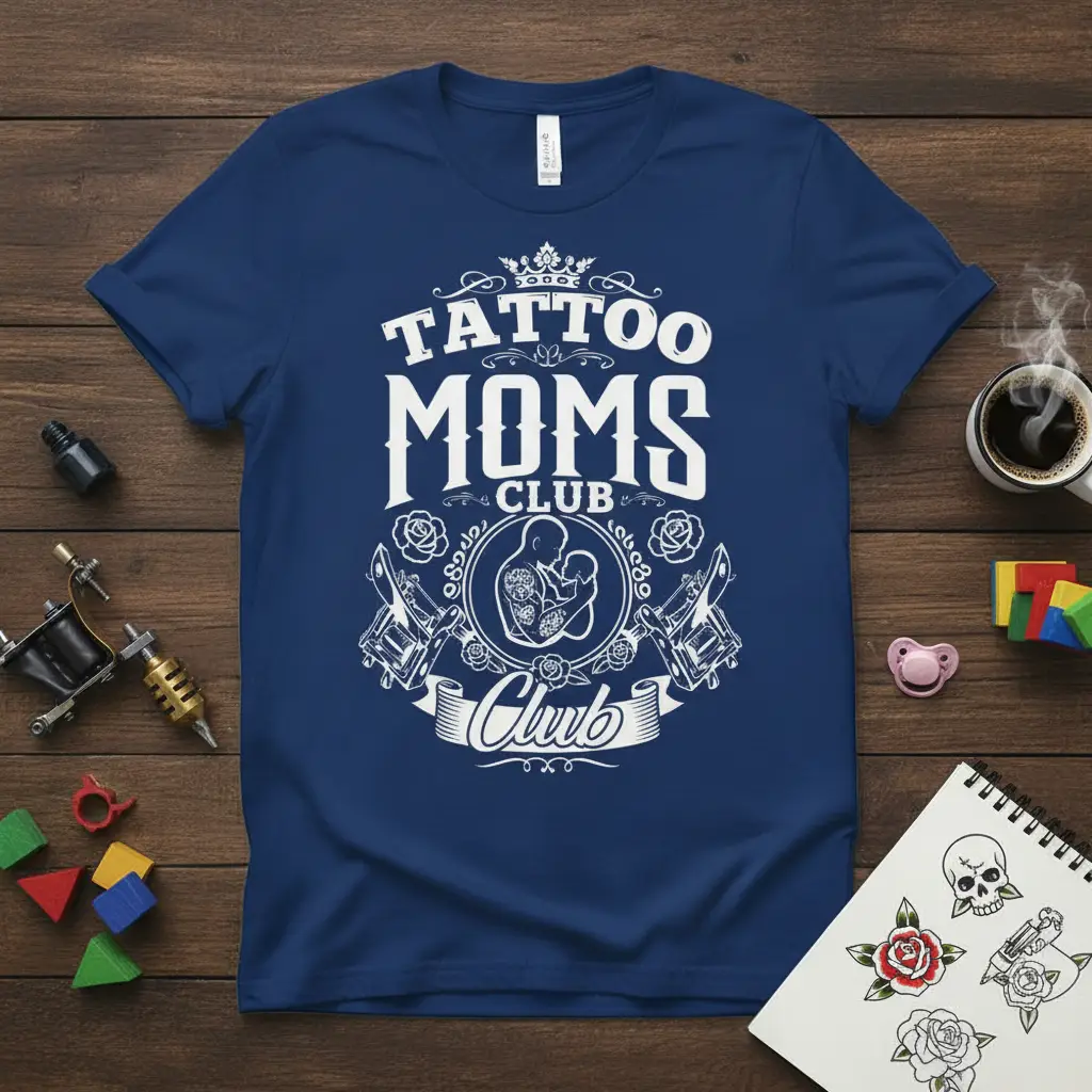 Tattoo Moms Club Graphic Tee Unique Gift for Ink Mamas