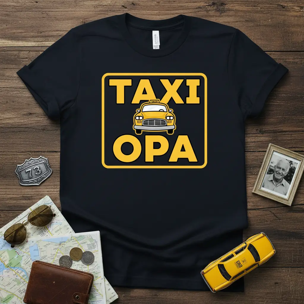 Taxi Opa T-Shirt Funny Gift for Grandfather