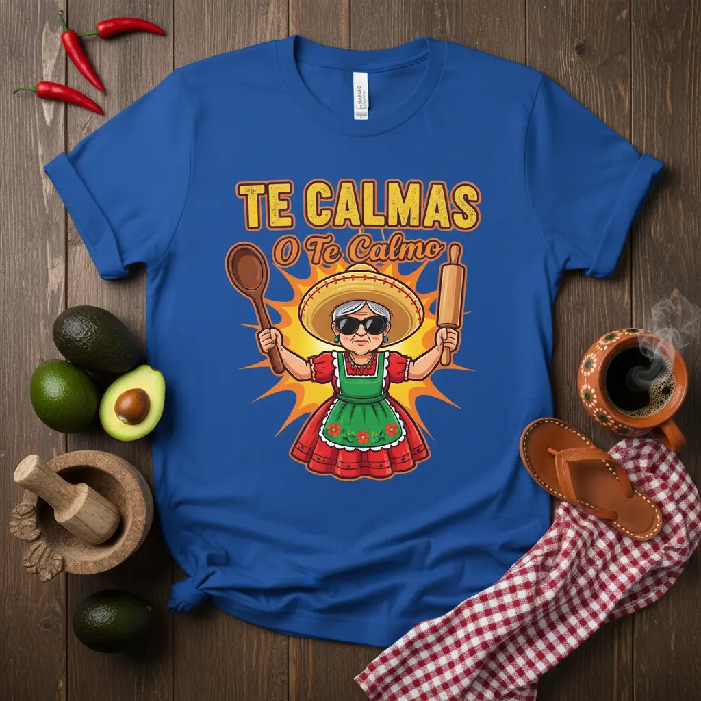Te Calmas O Te Calmo Mexican Grandma T-Shirt Funny Gift