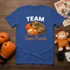 Team Punch t-shirt design with two monkeys sleeping, one on top of the other, with text "TEAM TEAM PUNCH"