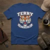 Terry King Of The Urban Jungle t-shirt with a roaring tiger graphic and name "Terry" above