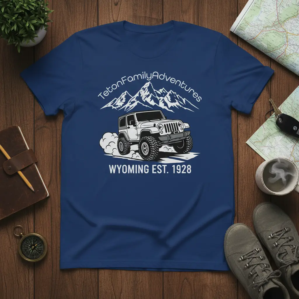 Teton Family Adventures Wyoming Est 1928 Tee