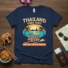 THAILAND VIBES ONLY Pad text design featuring stylish typography on quality t-shirt