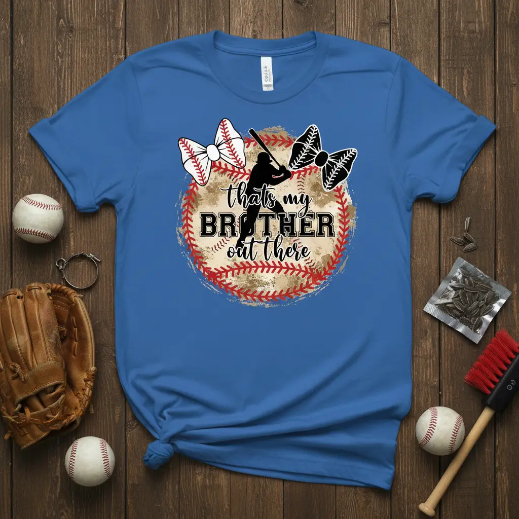 Thats My Brother Out There Baseball T-Shirt Gift