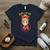 That's My Girl baseball mom t-shirt design with blonde girl graphic and number 44