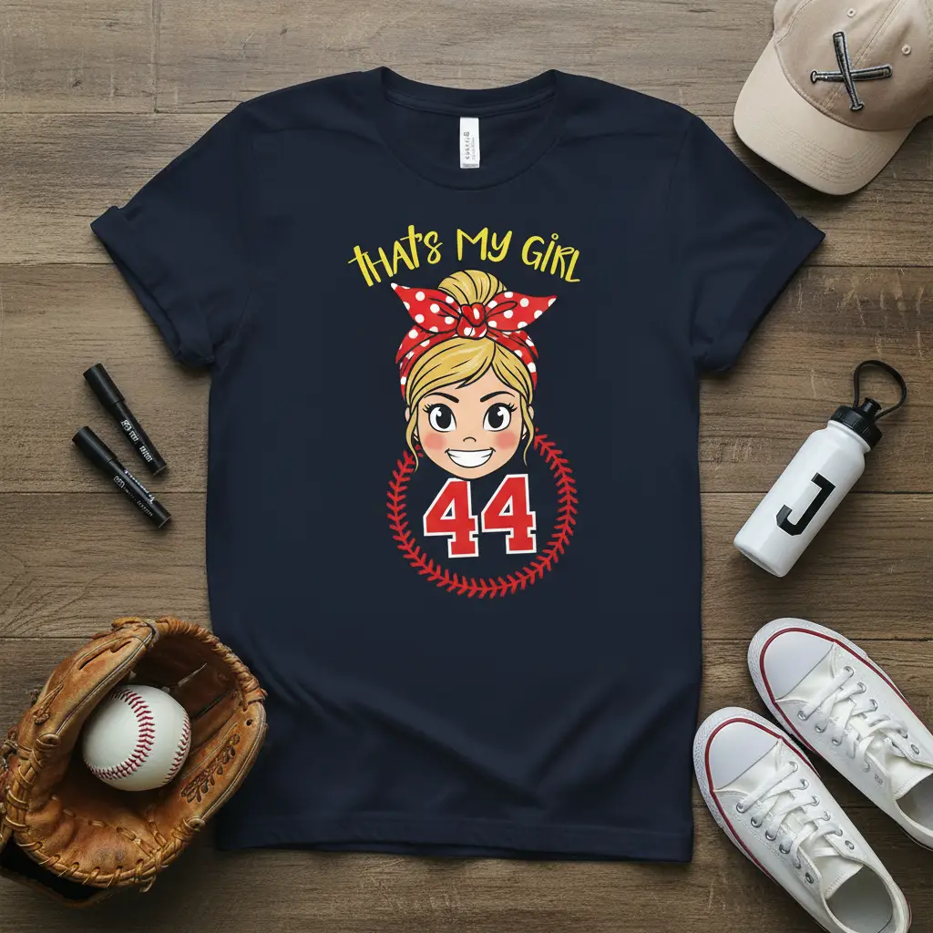 That’s My Girl Baseball Mom T-Shirt Game Day Gift