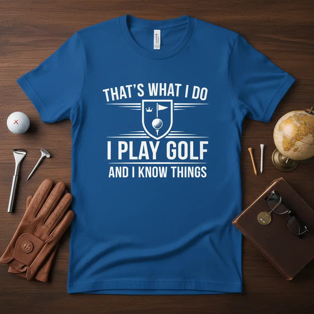 That’s What I Do I Play Golf and I Know Things T-Shirt