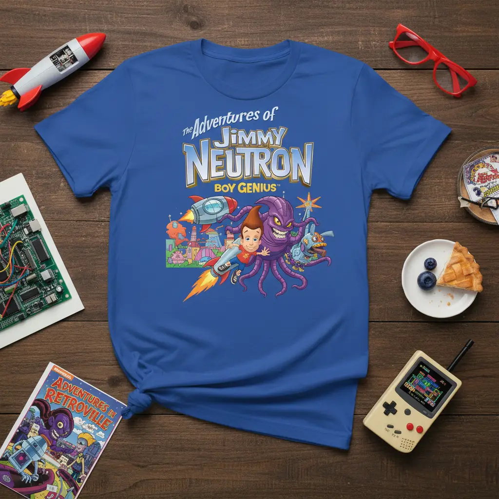 The Adventures of Jimmy quote printed with stylish graphic on breathable fabric t-shirt design