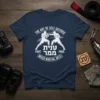 Navy t-shirt design featuring white text "The Art of Self Defense" and "Mixed Martial Arts" with two figures sparring and