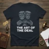 The Art of the Deal t-shirt design with dual bust of Donald Trump and Roman-style text