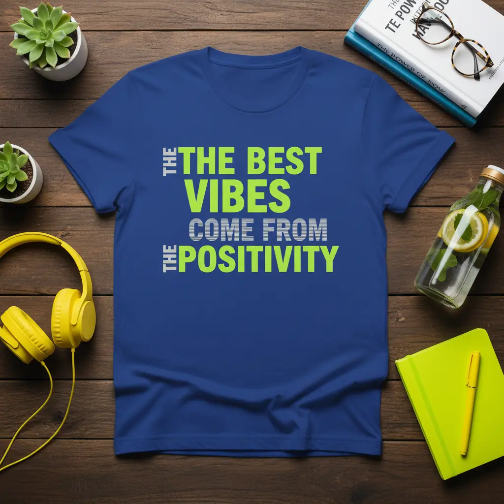 The Best Vibes Come From Positivity T-Shirt Motivational Gift