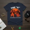 The Black Mecca of the South T-Shirt with Atlanta skyline graphic and fist symbol
