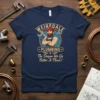 The Deeper We Go Better It Flows plumbing quote t-shirt with cartoon plumber graphic