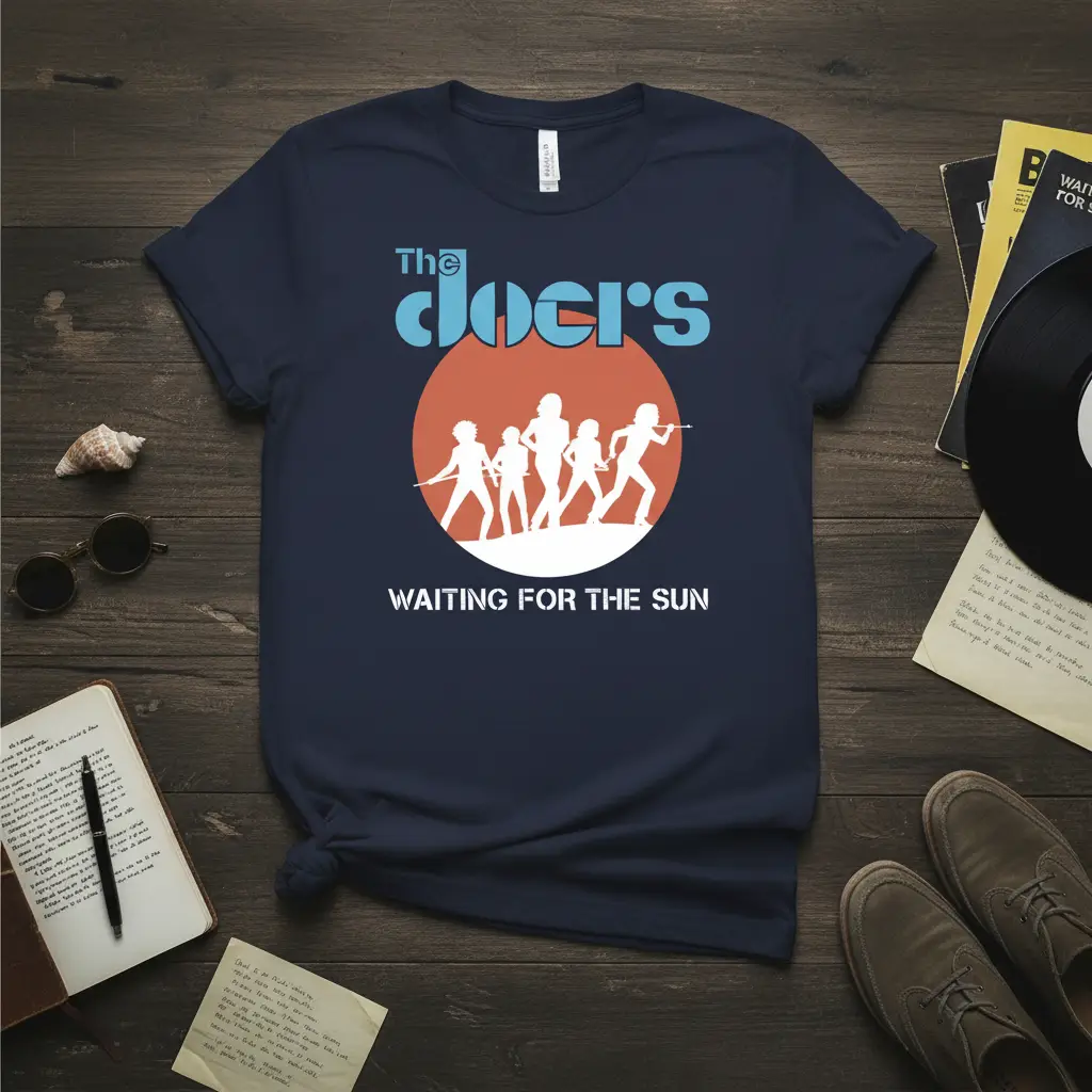 The Doors Waiting for the Sun T-Shirt Classic Rock Music Fan Gift