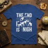 The End Is Nigh T-Shirt with meteor strike over city and Big Ben graphic