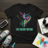 Black t-shirt with colorful graphic of a dancer mid-leap and the text "The Energy Within" below
