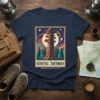 The General Sherman Sequoia National Park t-shirt design featuring a giant redwood tree illustration with stars and planets
