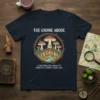THE GNOME ABODE A text design featuring bold typography on quality t-shirt