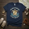 The Gulf of Mexico Be Salty and Resist t-shirt with a sea turtle graphic and ESTD 1550 text