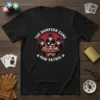 The Hampson Gang Paw Patrol t-shirt featuring three cats in suits playing poker, circle design, paw print accents